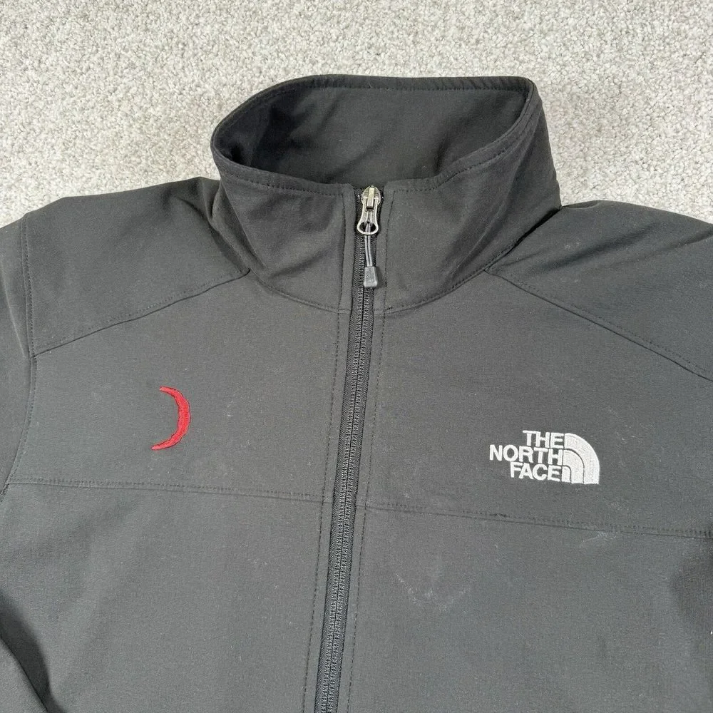 The North Face TNF Apex Jacket Mens S Black‎ Long Sleeve Full Zip Wind Hiking